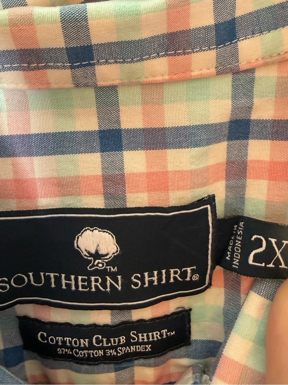 Southern Shirt Cotton Club Button Down Plaid Shirt